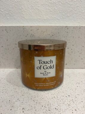 NEW BATH & BODY WORKS TOUCH OF GOLD 3 WICK CANDLE 14.5 OZ